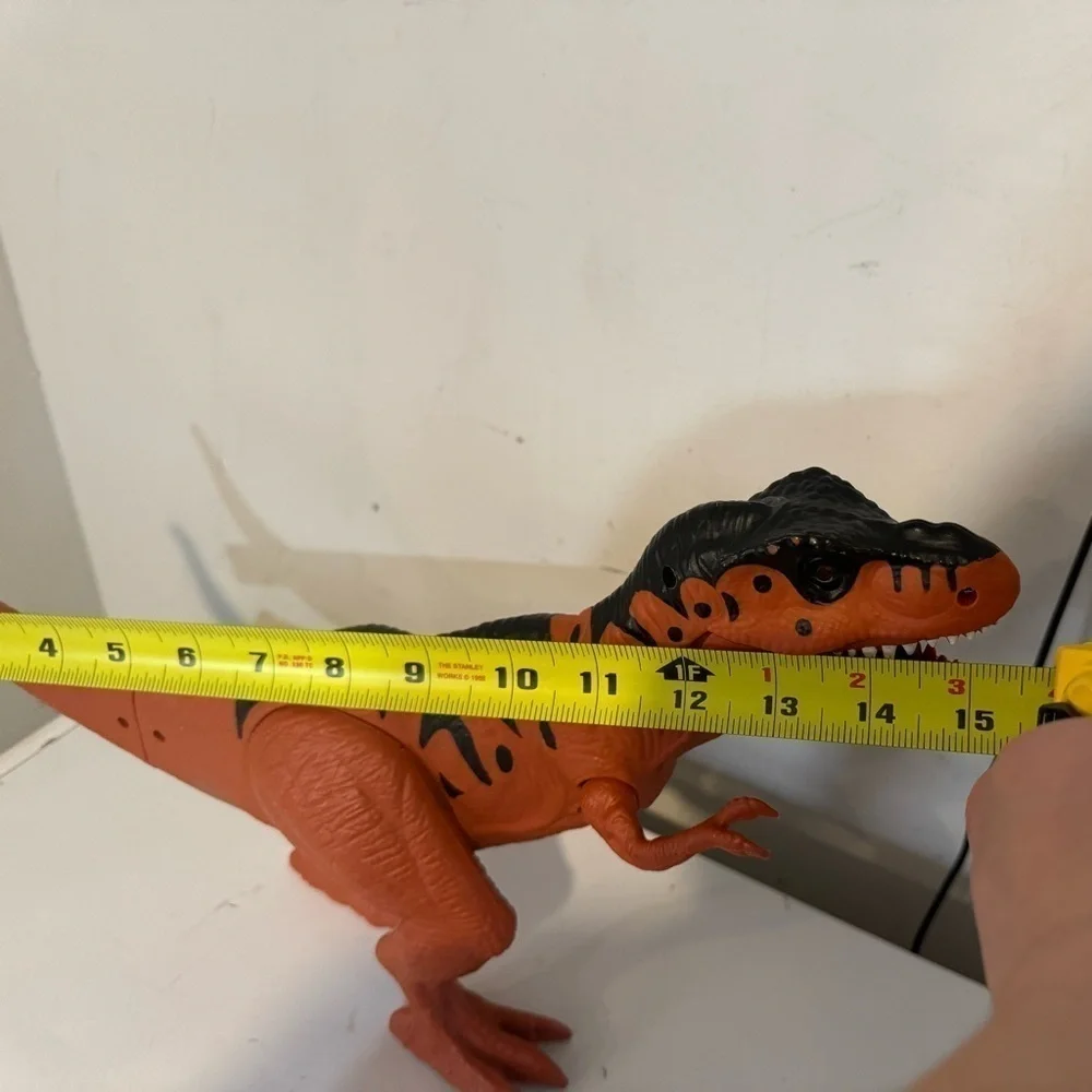 Dinosaur Action Figure Toy T-Rex Lights Up Sounds Roars Poseable Plastic 11